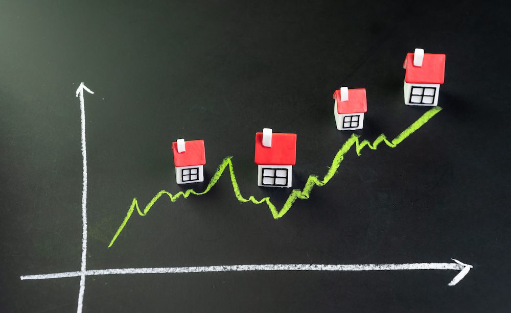 Rising Property Replacement Costs - Housing or Real Estate Market Rising Concept